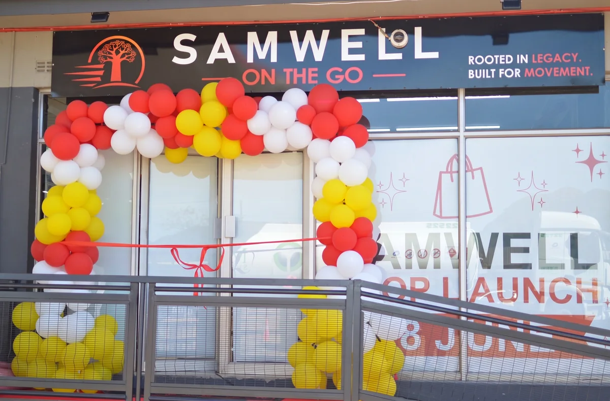 Samwell On The Go shopfront in Lenyenye, Limpopo, on launch day